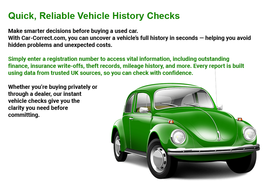 Vehicle history check illustration